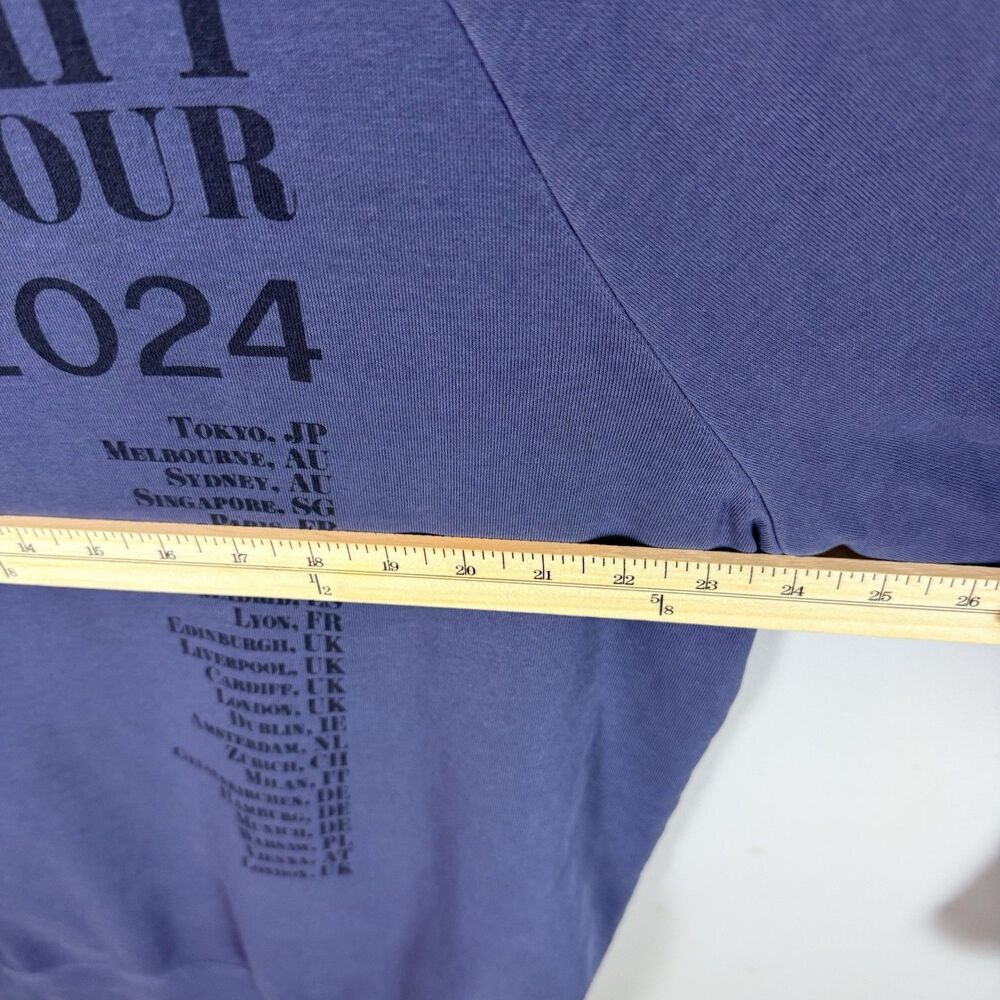 Taylor Swift The Eras Tour Hoodie Women L 2023-2024 Official Blue Gray Pullover - Picture 8 of 9